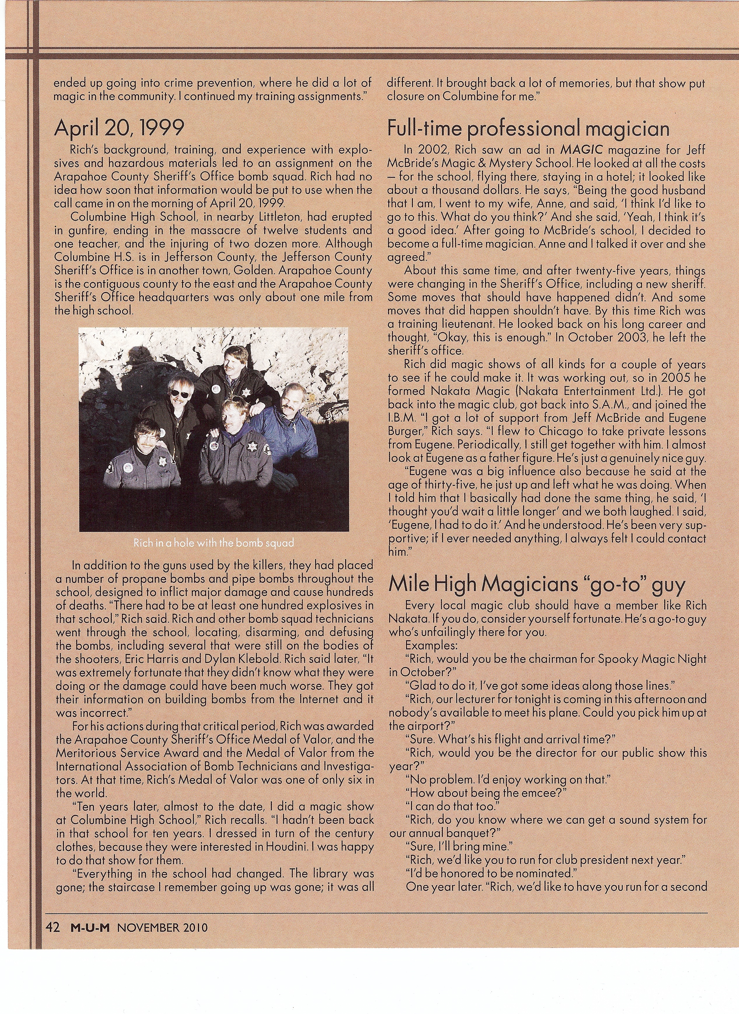 Magic Unity Might Magazine: Richard Nakata page 5