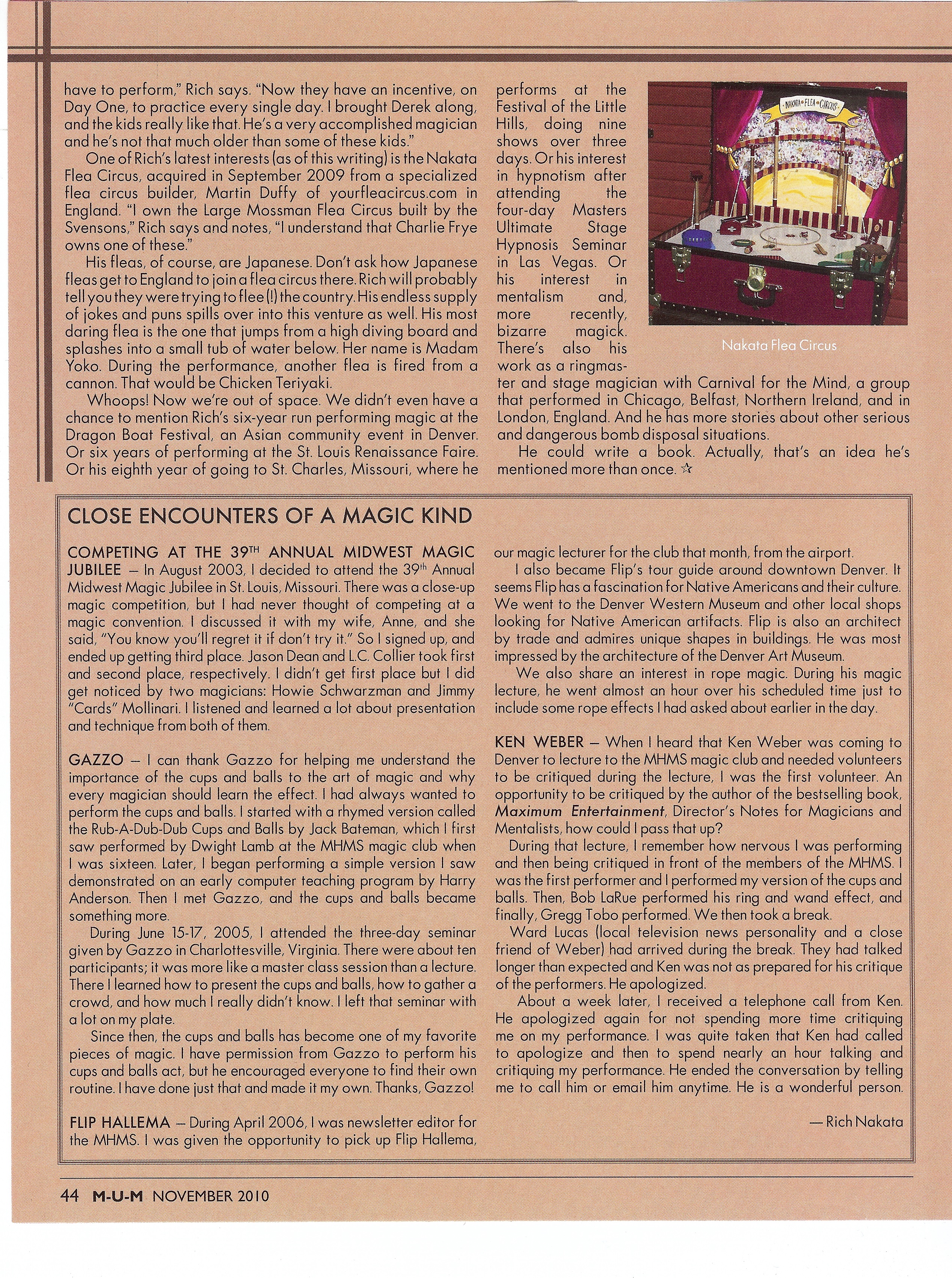 Magic Unity Might Magazine: Richard Nakata page 7